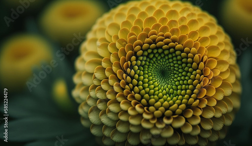 Close up of yellow sunflower blossom vibrant beauty generated by AI