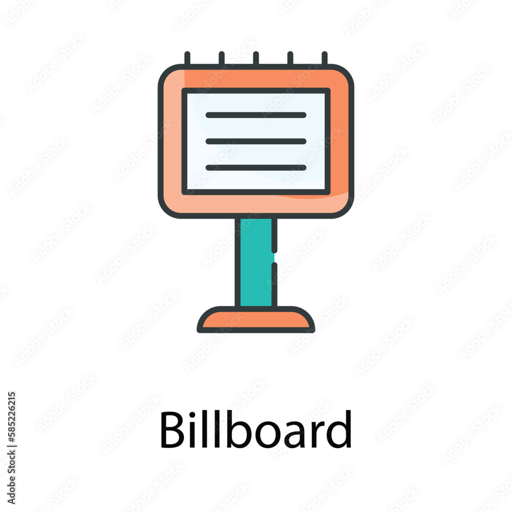 Billboard icon. Suitable for Web Page, Mobile App, UI, UX and GUI design. Billboard icon. Suitable for Web Page, Mobile App, UI, UX and GUI design.