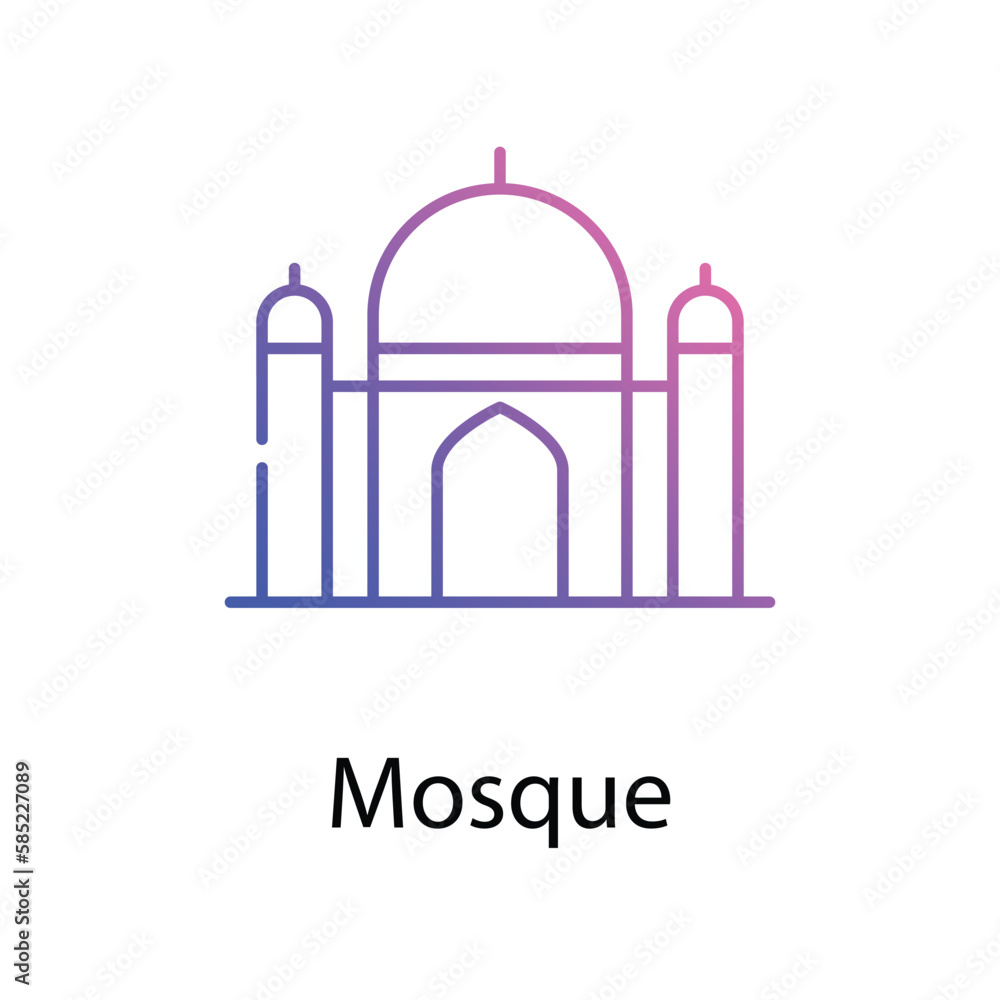 Mosque icon. Suitable for Web Page, Mobile App, UI, UX and GUI design. Mosque icon. Suitable for Web Page, Mobile App, UI, UX and GUI design.