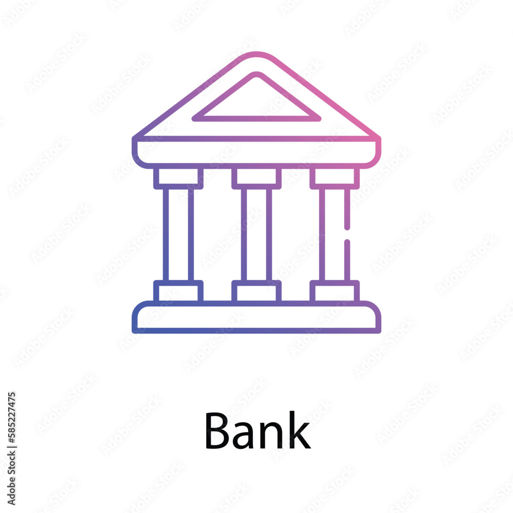 Bank icon. Suitable for Web Page, Mobile App, UI, UX and GUI design. Bank icon. Suitable for Web Page, Mobile App, UI, UX and GUI design.