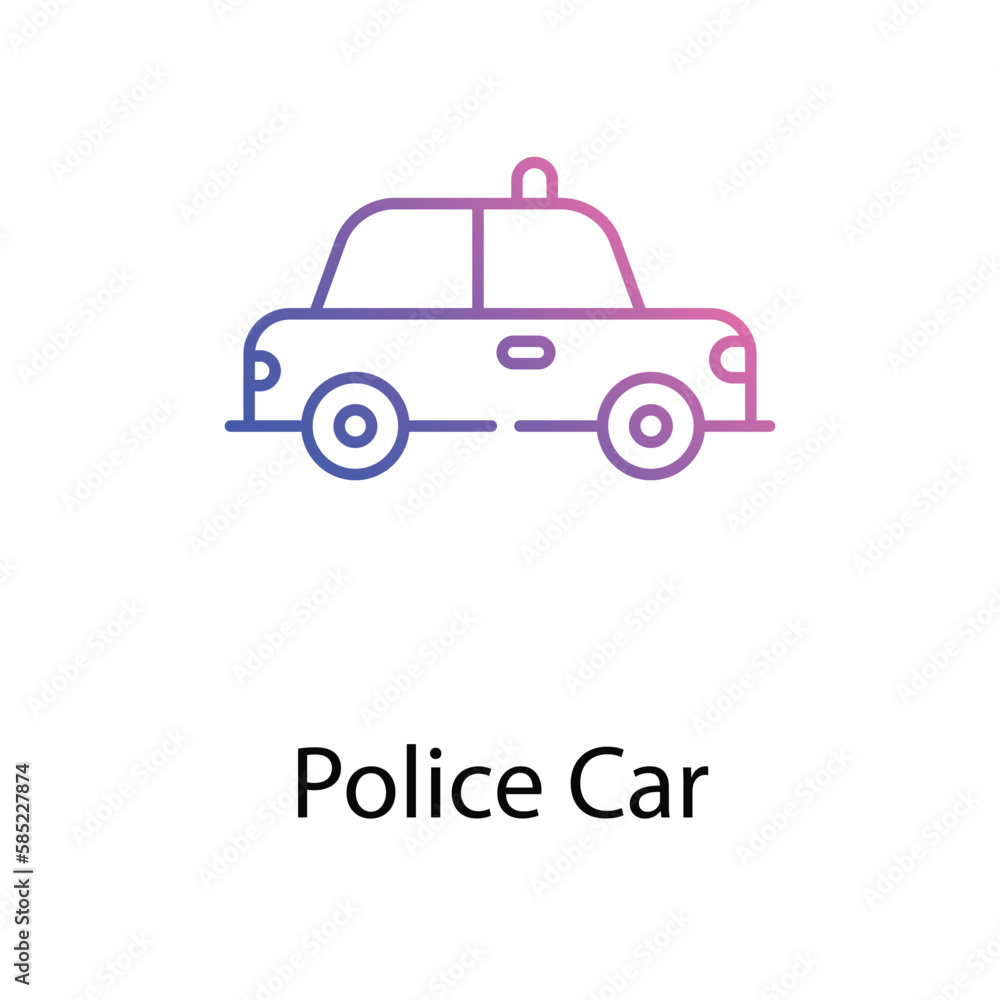 Police Car icon. Suitable for Web Page, Mobile App, UI, UX and GUI design.