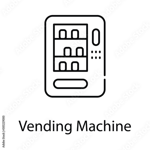 Vending Machine icon. Suitable for Web Page, Mobile App, UI, UX and GUI design.