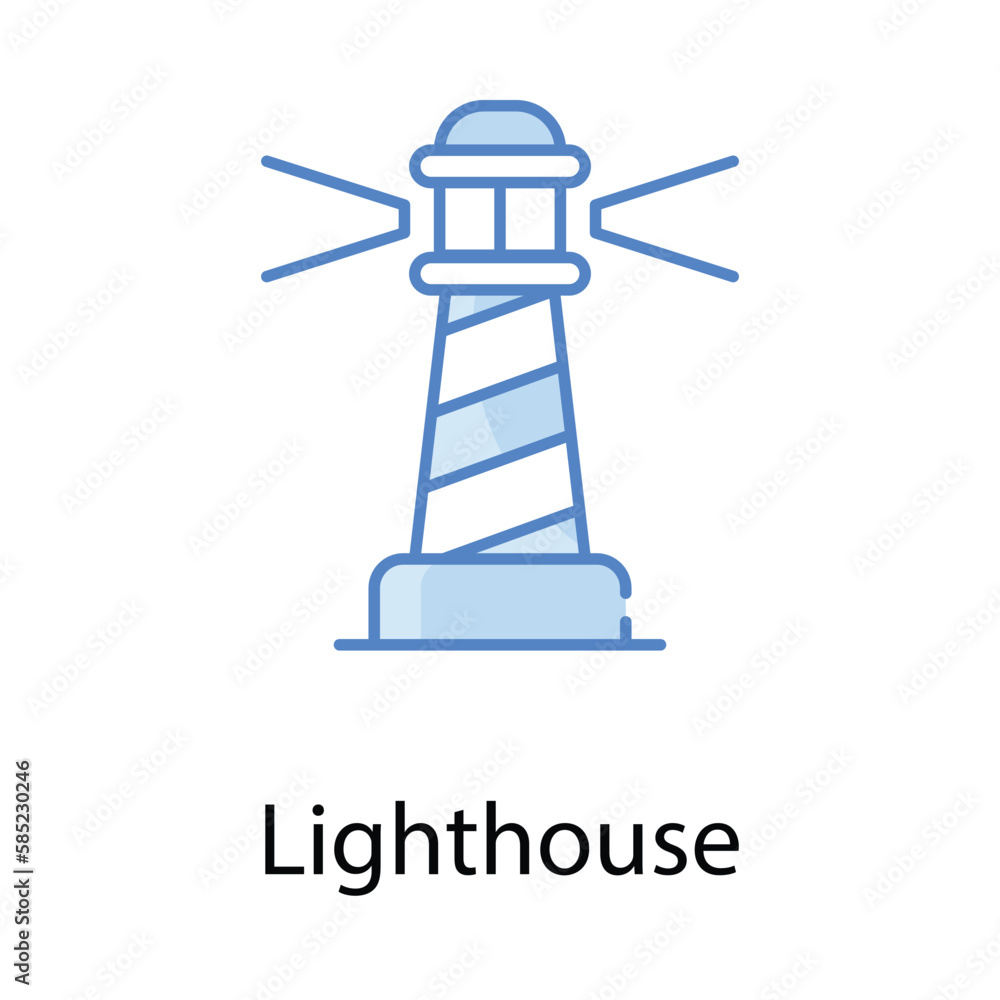  Lighthouse icon. Suitable for Web Page, Mobile App, UI, UX and GUI design.