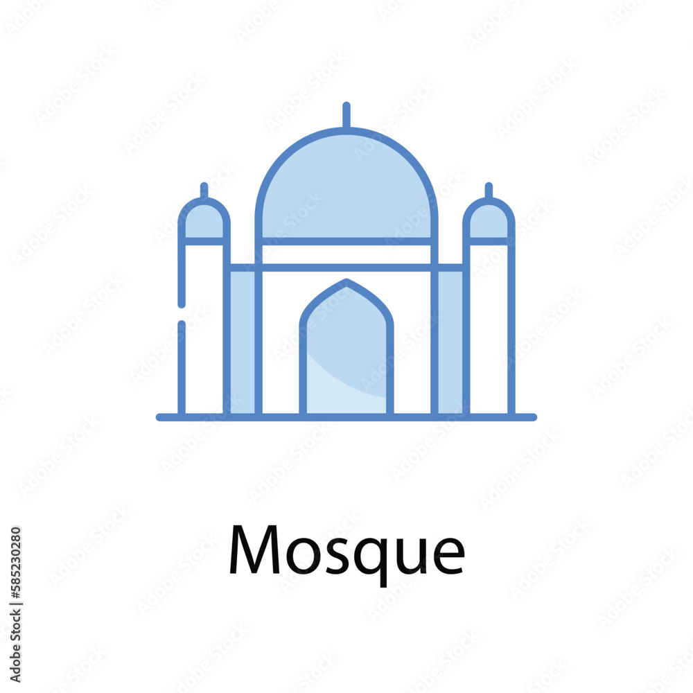Mosque icon. Suitable for Web Page, Mobile App, UI, UX and GUI design. Mosque icon. Suitable for Web Page, Mobile App, UI, UX and GUI design.
