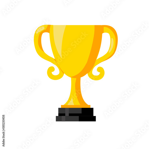 Trophy cup, award, vector icon