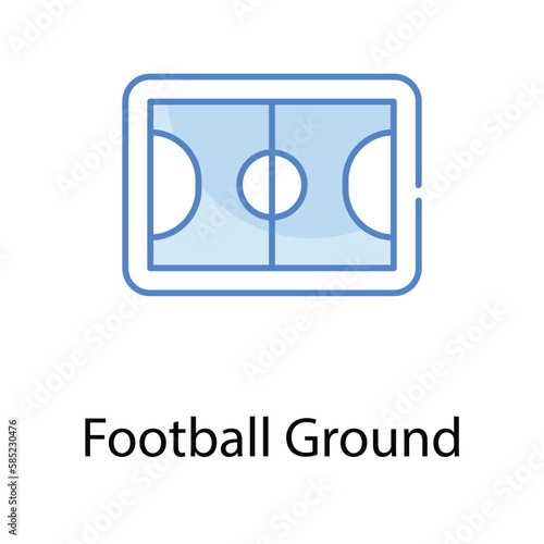 Football Ground icon. Suitable for Web Page, Mobile App, UI, UX and GUI design.