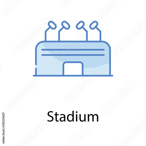 Stadium icon. Suitable for Web Page, Mobile App, UI, UX and GUI design.