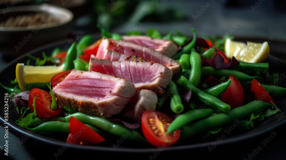Tasty Tuna and Garden Veggies Plate