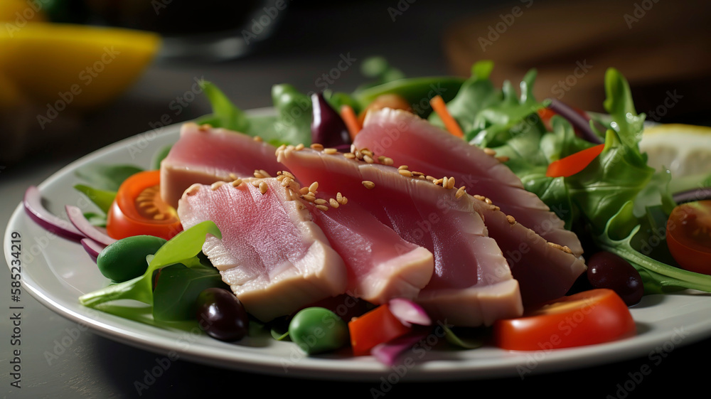 Fresh and Savory Tuna with Garden Vegetables Fresh and Savory Tuna with Garden Vegetables