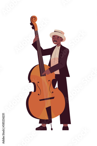 musician man with cello