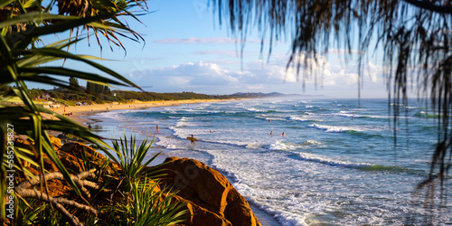 Beautiful unique landscape of popular Sunshine Coast region close to Brisbane, Queensland, Australia. Popular Destinations in the World.  photo