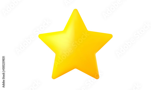 Vector icon yellow stars on isolated background. Achievements for games or customer rating feedback of website. Vector illustration of star in realistic 3d style.