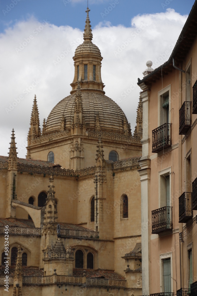 Classic architecture in the city of Segovia, Spain