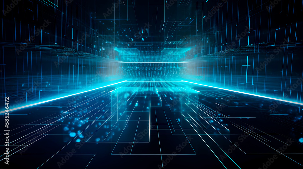 Big Data Flow in Cyber Blockchain Fields with Technology Concept Big Data Flow in Cyber Blockchain Fields with Technology Concept