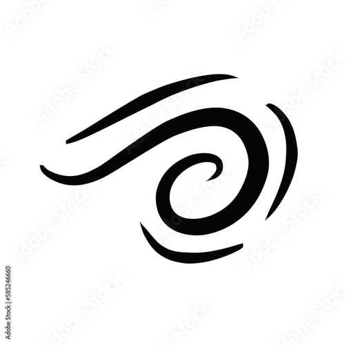 Wind air vector icon
