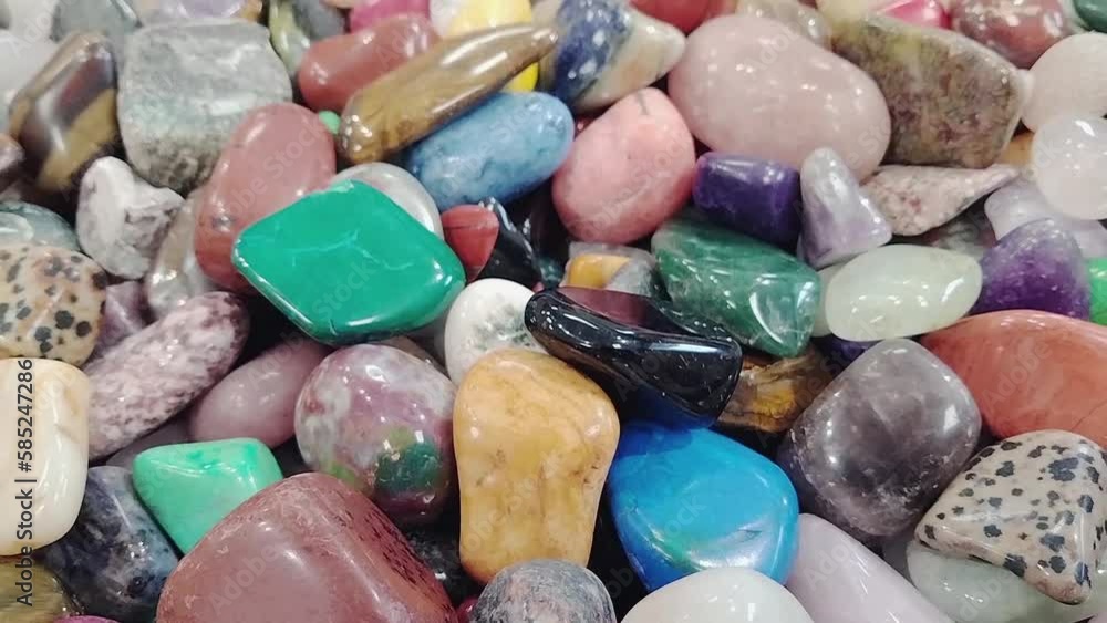 A collection of beautiful polished colored agates. A collection of beautiful polished colored agates.