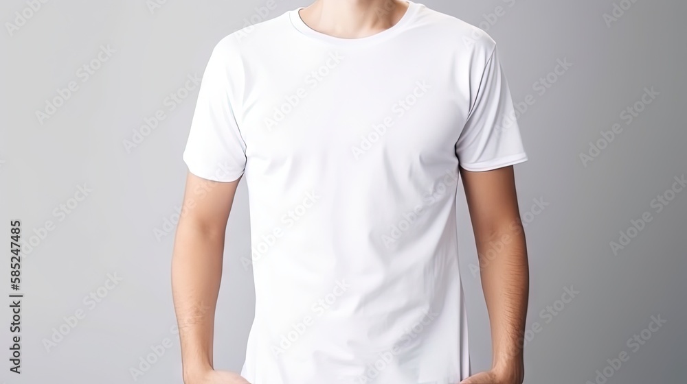Model posing in plain tshirt against street wall. White T-Shirt front and back, Mockup template for design print. Model posing in plain tshirt against street wall. White T-Shirt front and back, Mockup template for design print.