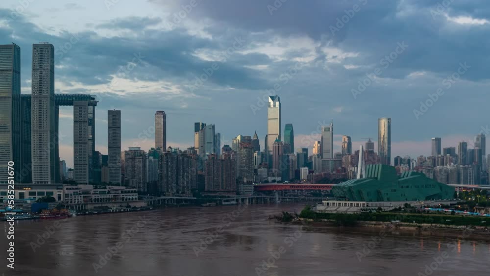 Chongqing timelapse day to night Chongqing timelapse day to night