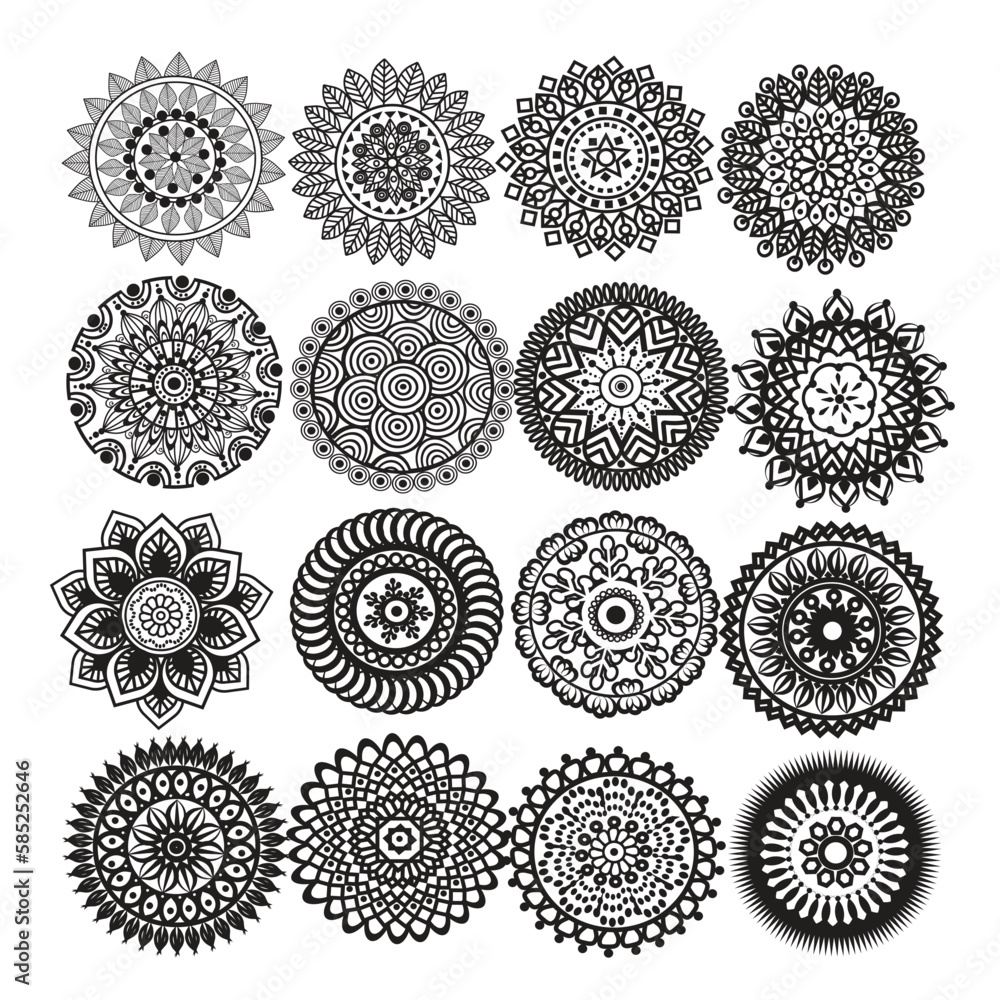 Mandala pattern, hand drawn mandala Mandala pattern, hand drawn mandala