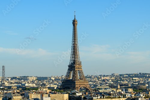 The Eiffel Tower , Europe, France, Ile de France, Paris, in summer, on a sunny day. © Florent