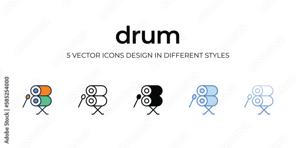 Drum icon. Suitable for Web Page, Mobile App, UI, UX and GUI design. Drum icon. Suitable for Web Page, Mobile App, UI, UX and GUI design.