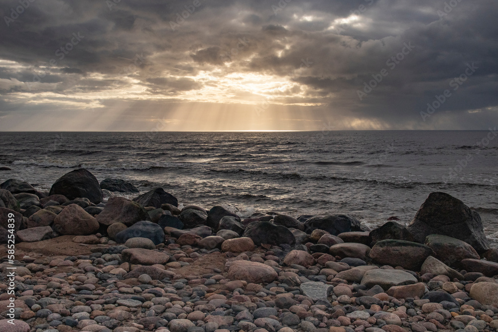 A beautiful spring day on the shore of the Baltic Sea. Latvia A beautiful spring day on the shore of the Baltic Sea. Latvia