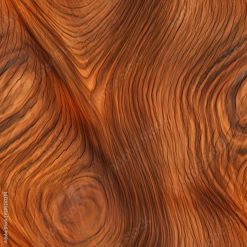 Brown wood texture, seamless, AI generation