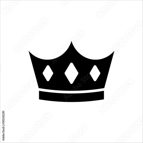 Crown Icon in trendy flat style. Crown symbol for your web site design, logo, app, UI. Vector illustration on white background