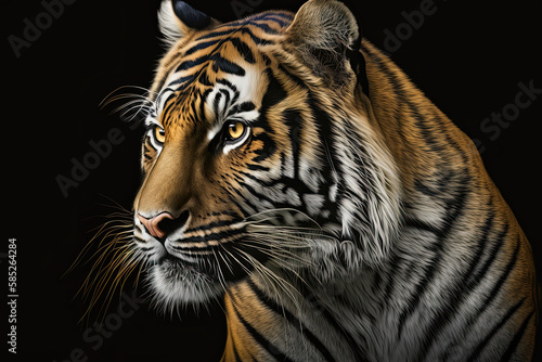 portrait of a tiger  AI Generative