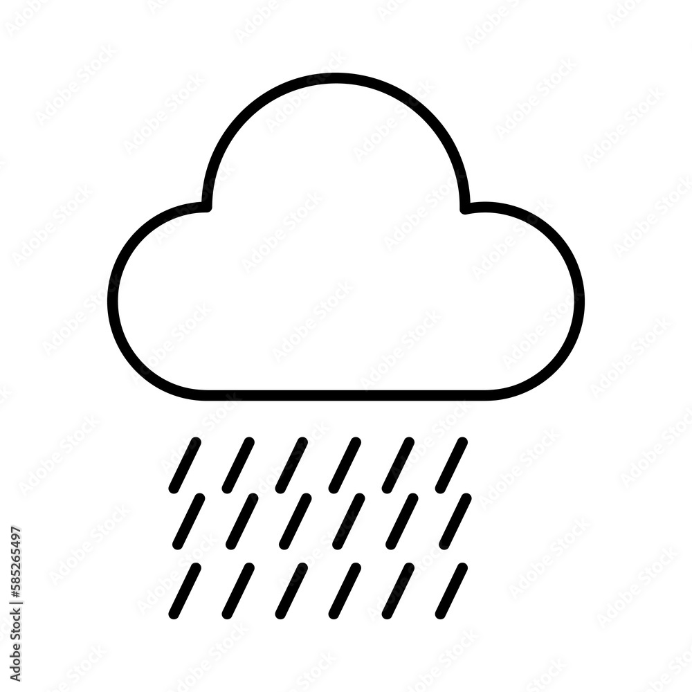 Rain vector icon, autumn symbol. flat vector illustration for web site or mobile app.eps Rain vector icon, autumn symbol. flat vector illustration for web site or mobile app.eps