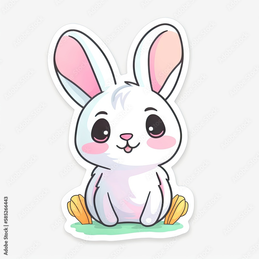 Obraz premium Easter Bunny - sticker, cut out