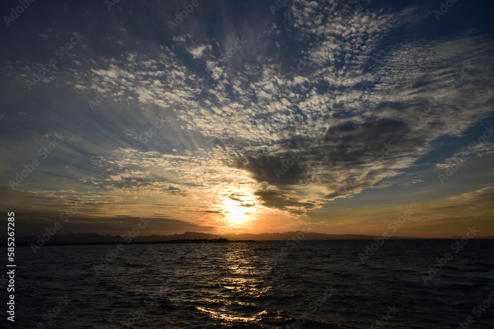 真玉海岸の夕日