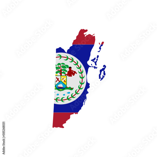 Belize flags icon set, Belize independence day icon set vector sign symbol