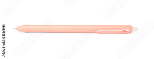 One erasable gel pen isolated on white