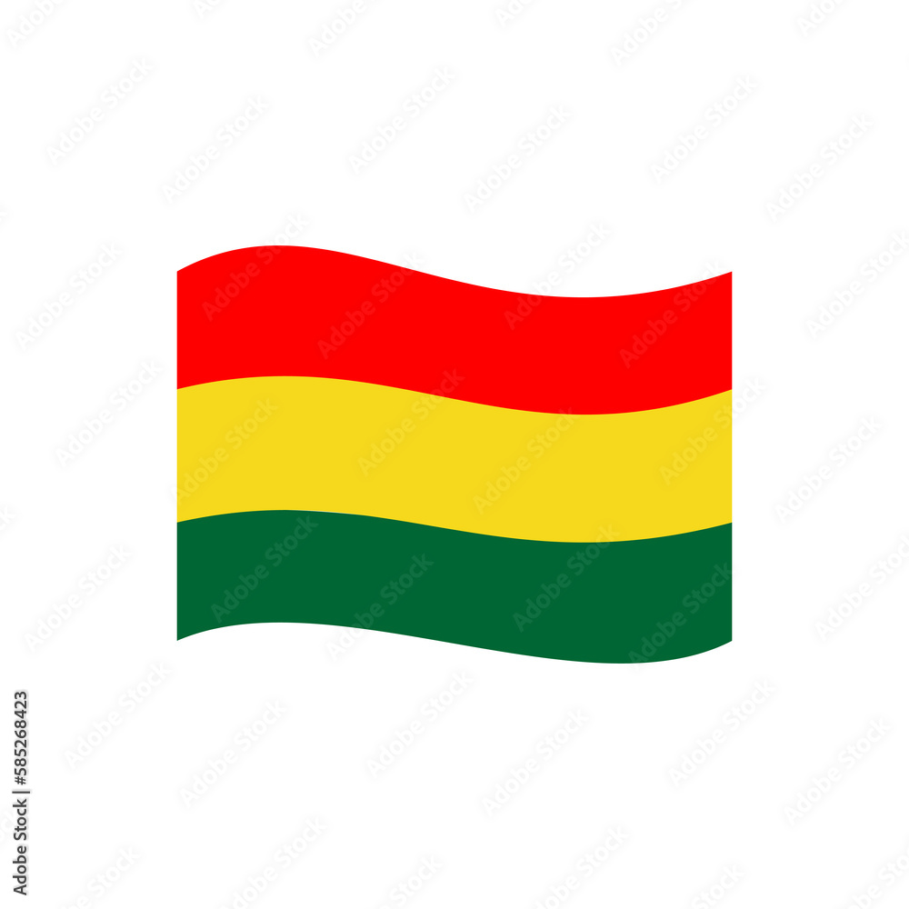 Obraz premium Bolivia flags icon set, Bolivia independence day icon set vector sign symbol