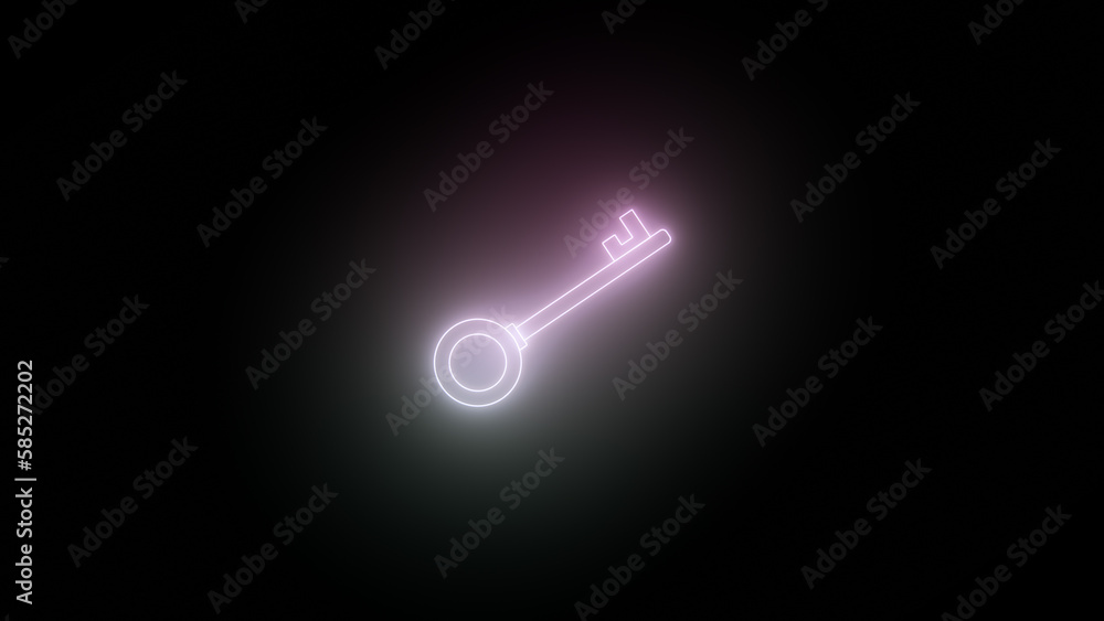Succes key Unlock lock Flicker Neon Light Button Sign Symbol image Succes key Unlock lock Flicker Neon Light Button Sign Symbol image
