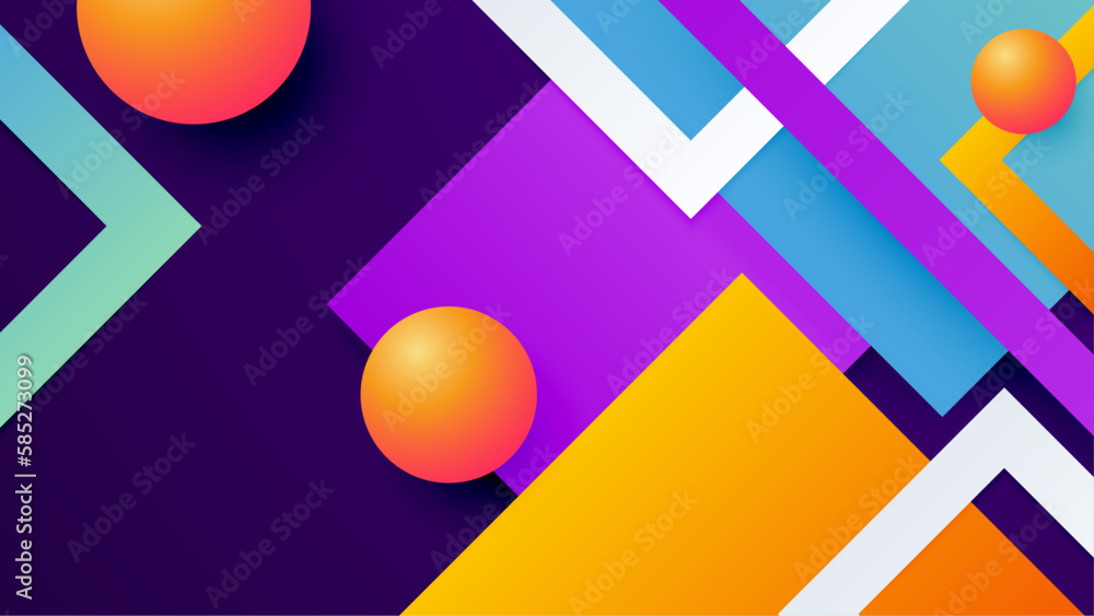 Minimal geometric background. Dynamic shapes composition. Vector background. Minimal geometric background. Dynamic shapes composition. Vector background.
