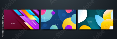 vector abstract colorful shapes background