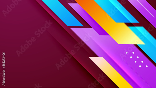 vector colorful dynamic shape background design © Roisa