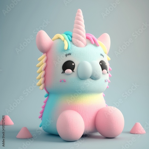 Magical Friends - Adorable Unicorn Plush Toy for Kids © Jardel Bassi
