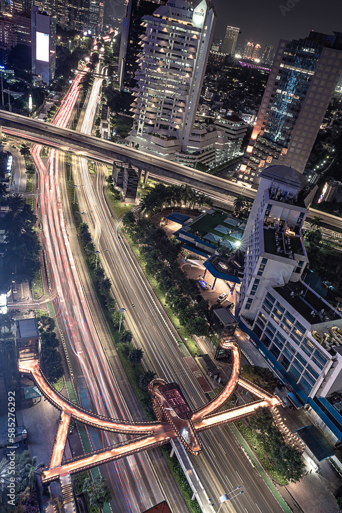 Street of Lights in Jakarta