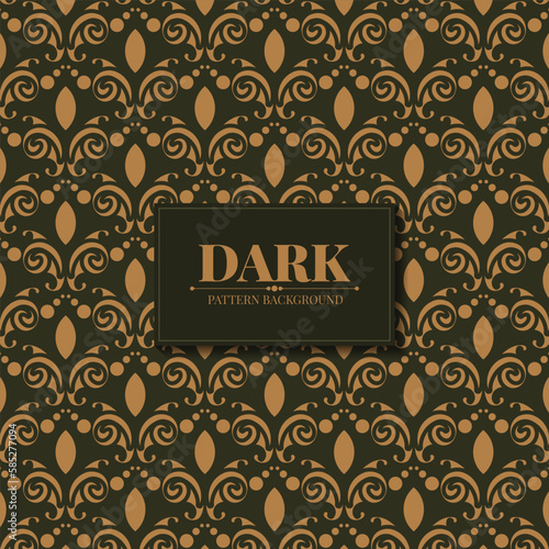 dark ethnic seamless pattern template