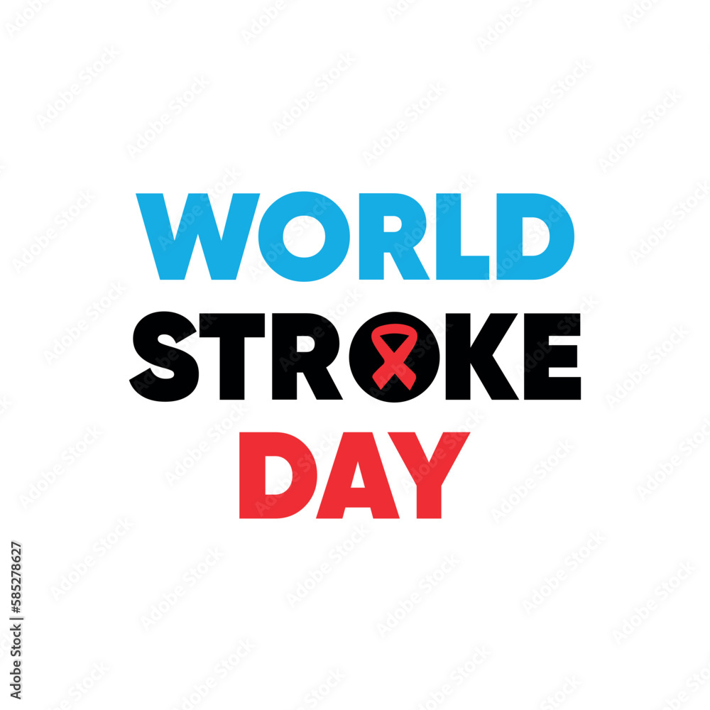 World Stroke Day Typography and Minimal T shirt design