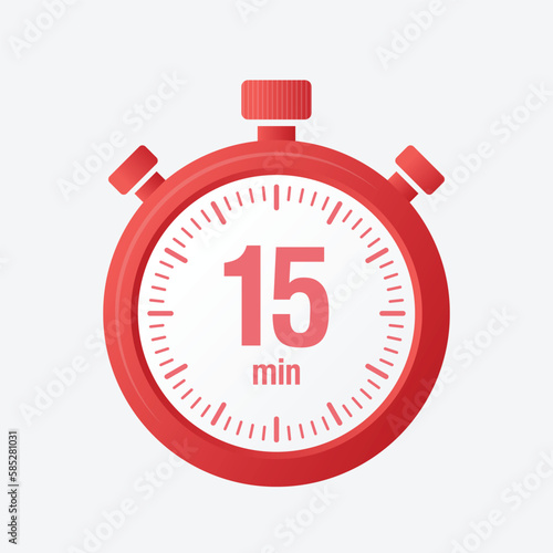 Stopwatch icon, logo. Chronometer, timer sign. Stopwatch icon isolated. stop watch timer flat vector icon for apps and websites. Vector illustration