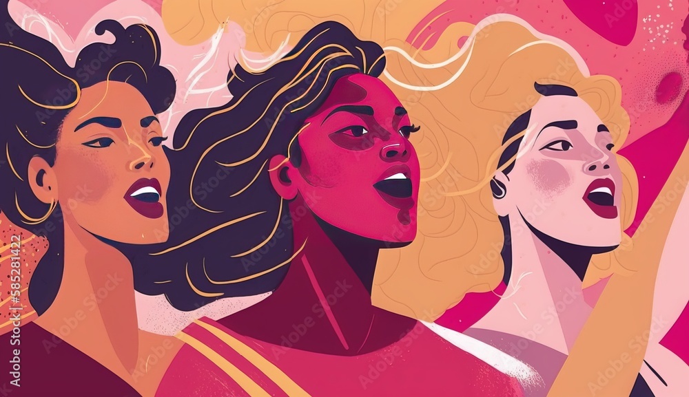 Sisterhood - Happy Group of Women Together Sisterhood - Happy Group of Women Together