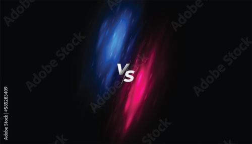 modern versus vs championship banner for rival match