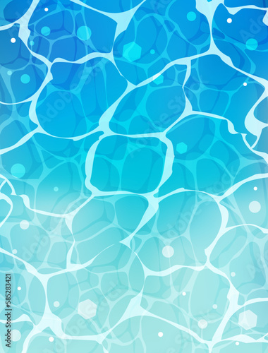 海の表面の波紋をイメージしたイラスト 縦型バージョン