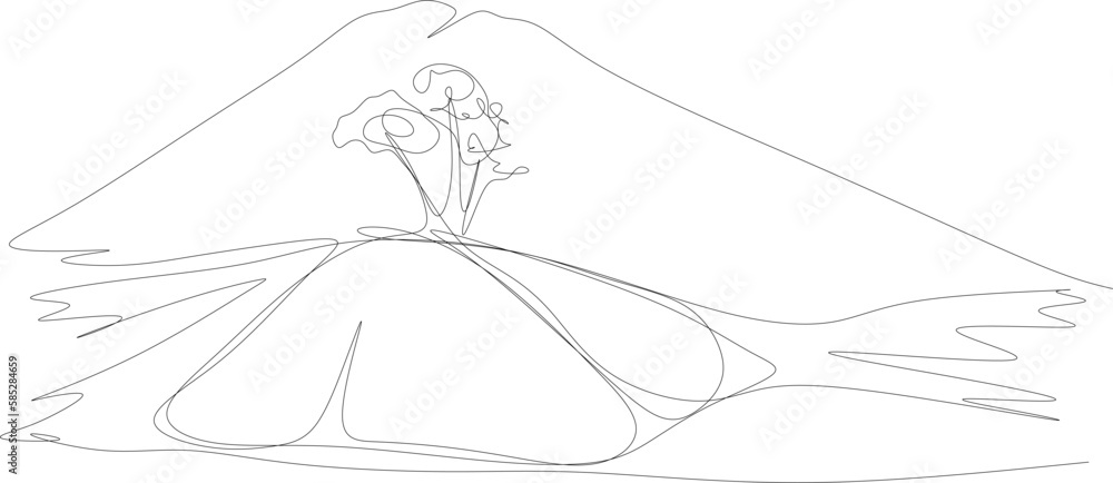 sketch of a bride