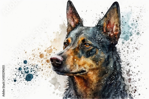 portrait of Australian Kelpie