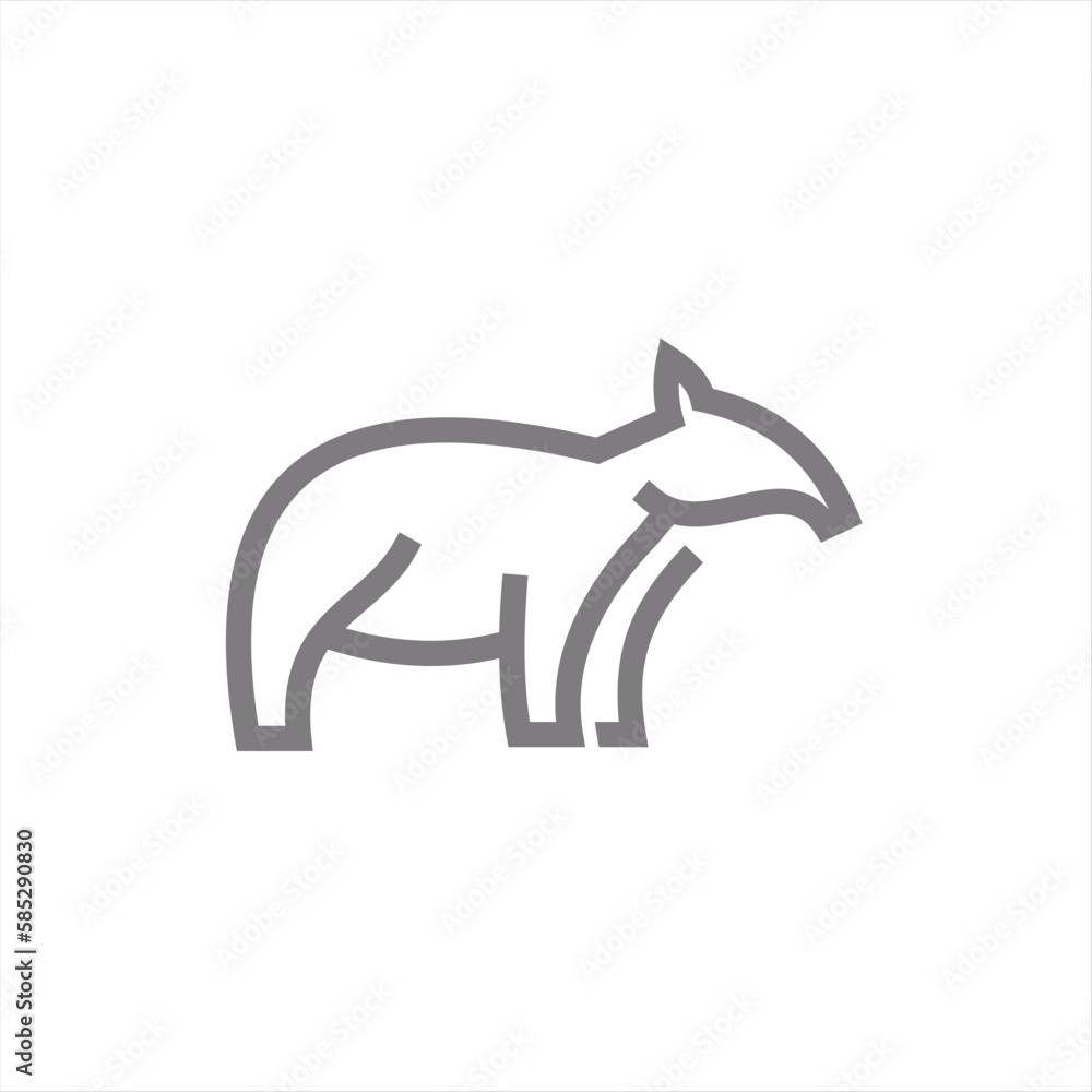 Tapir Logo Unique, clean, modern and professional tapir logo design. Perfect for any business orientation. Tapir Logo Unique, clean, modern and professional tapir logo design. Perfect for any business orientation.